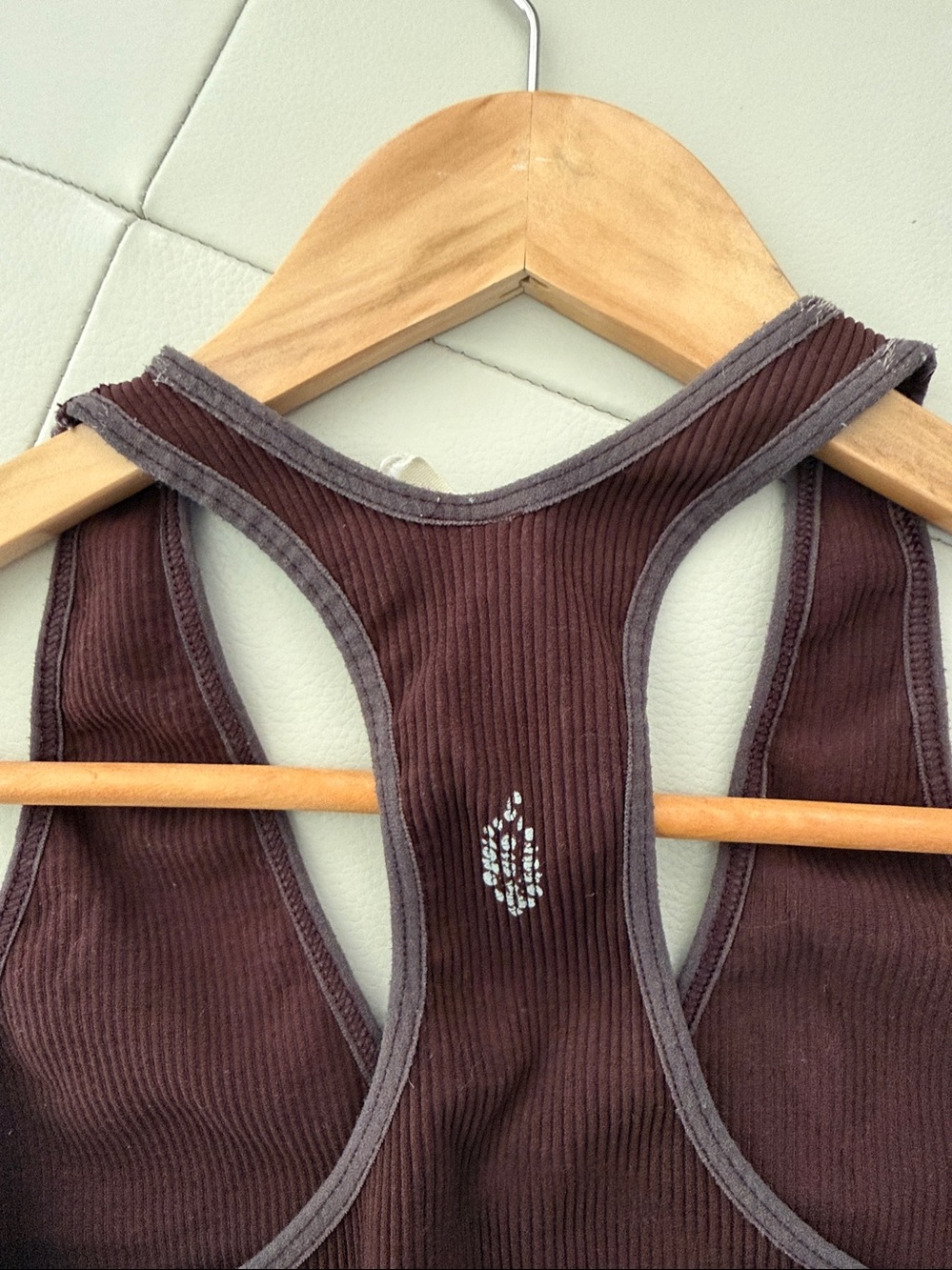 Women's Ribbed Racerback Bralette - Picture 4 of 6